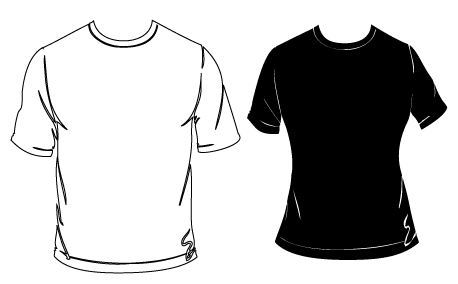 Blank T-Shirt Vector