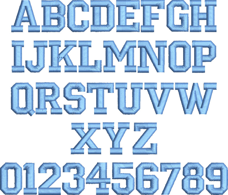 10 Varsity Block Font Images