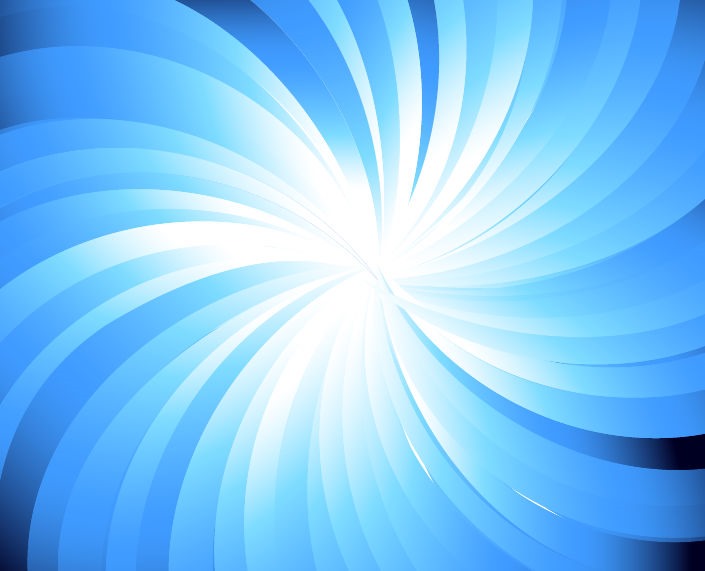 Blue Abstract Vector Sunburst