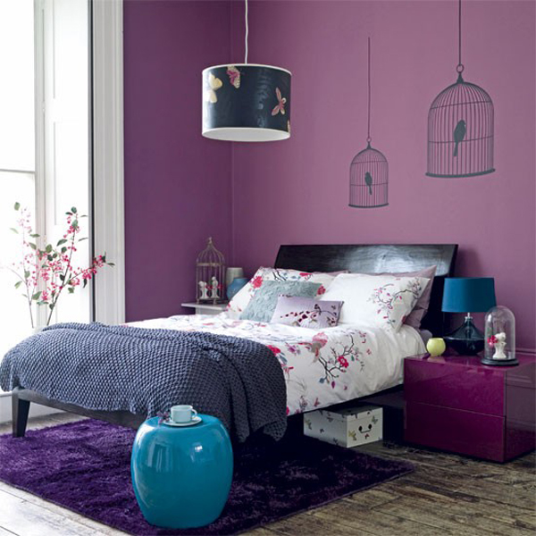 Blue and Purple Bedroom Colors