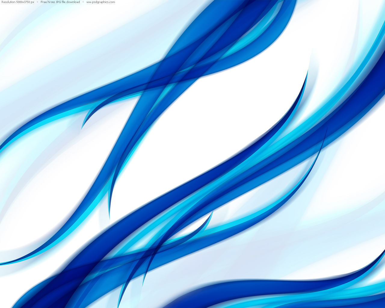 Blue and White Abstract