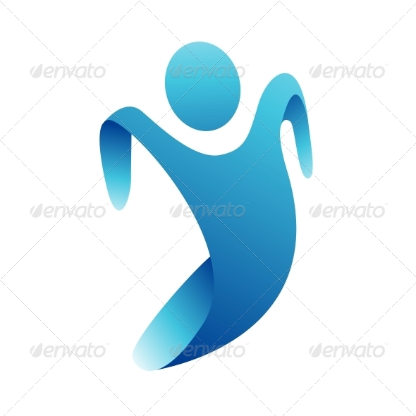 Blue Man Icon Vector