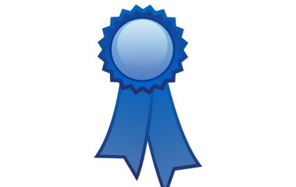 Blue Ribbon Vector Free