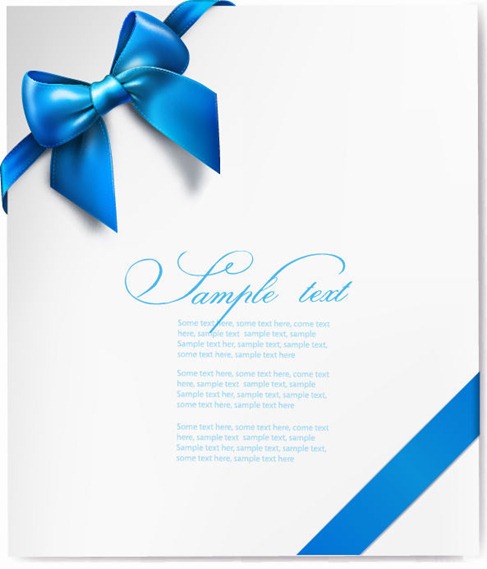 Blue Ribbon with Gift Card Blue Ribbon with Gift Card