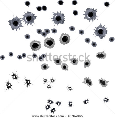 Bullet Hole Vector Art