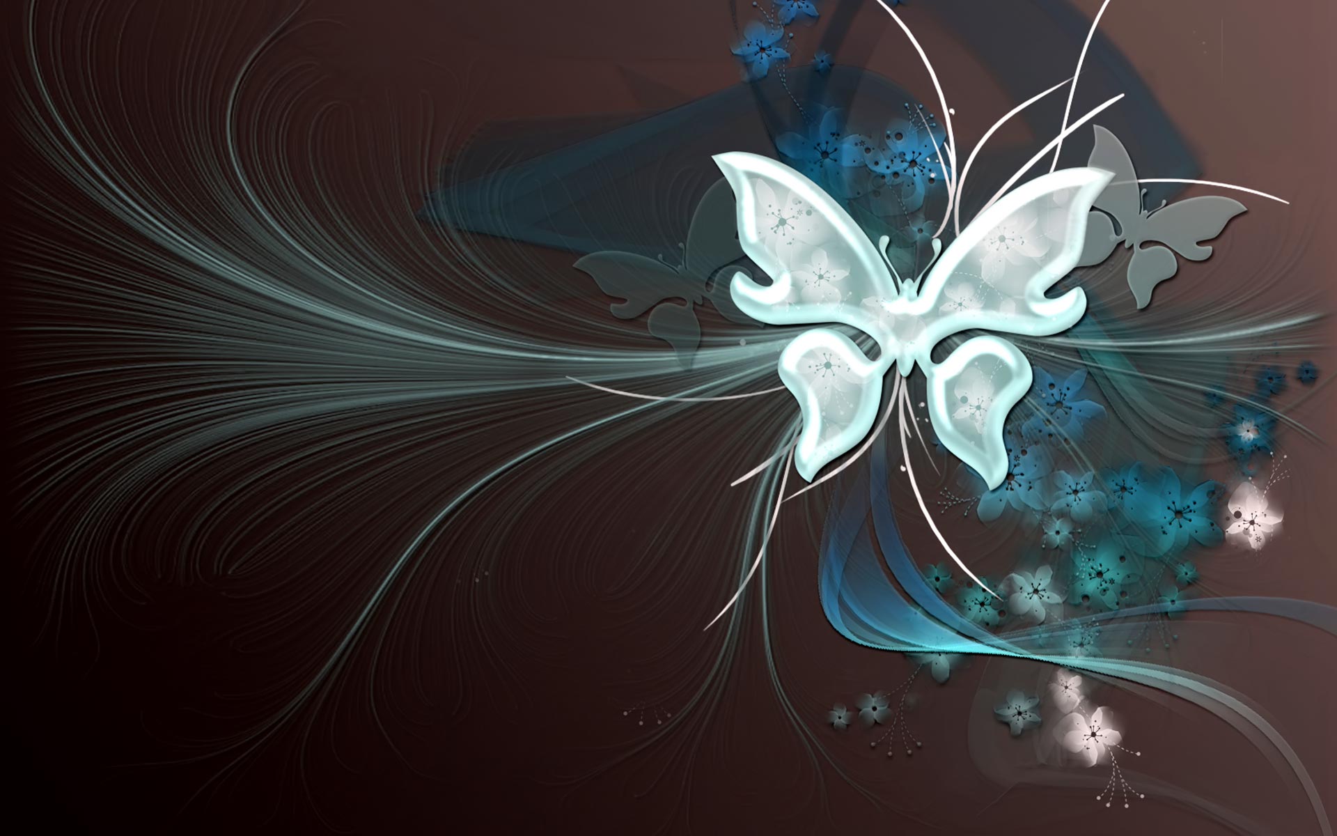 Butterflies Vector Art Wallpaper