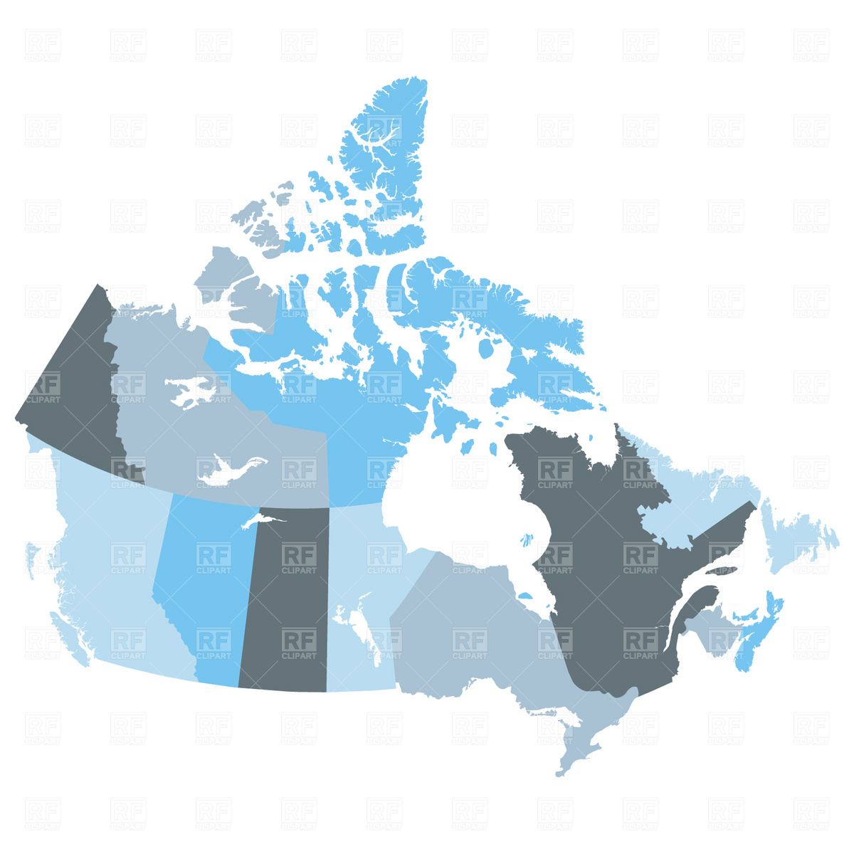 Canada Map Clip Art