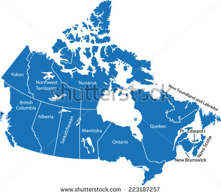 Canada Map Silhouette