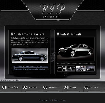 Car PSD Templates Free Download