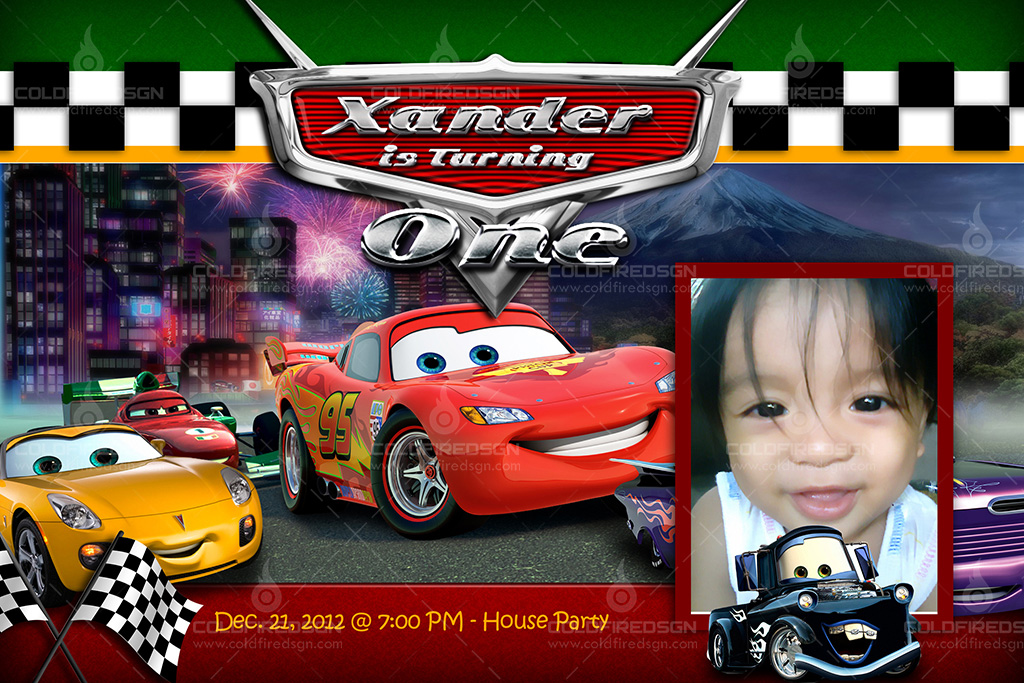 Cars Birthday Invitations Template Free