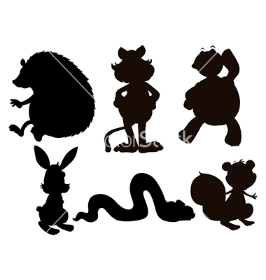 Cartoon Animal Silhouettes