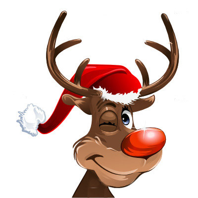 Cartoon Christmas Reindeer Animated