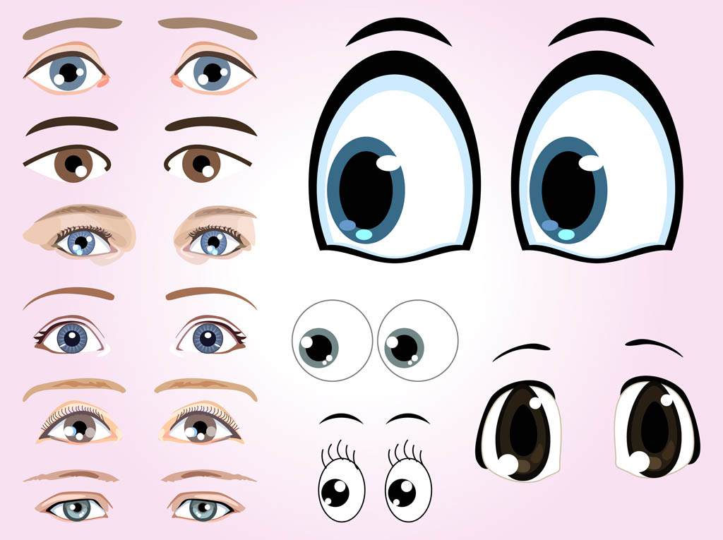 Cartoon Eye Vector Graphics