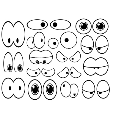 Cartoon Eyes Template