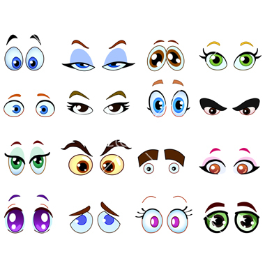 13 Free Vector Cartoon Eyes Images