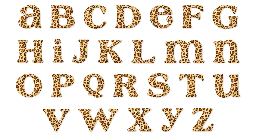 Cheetah Print Font Cheetah Print Font
