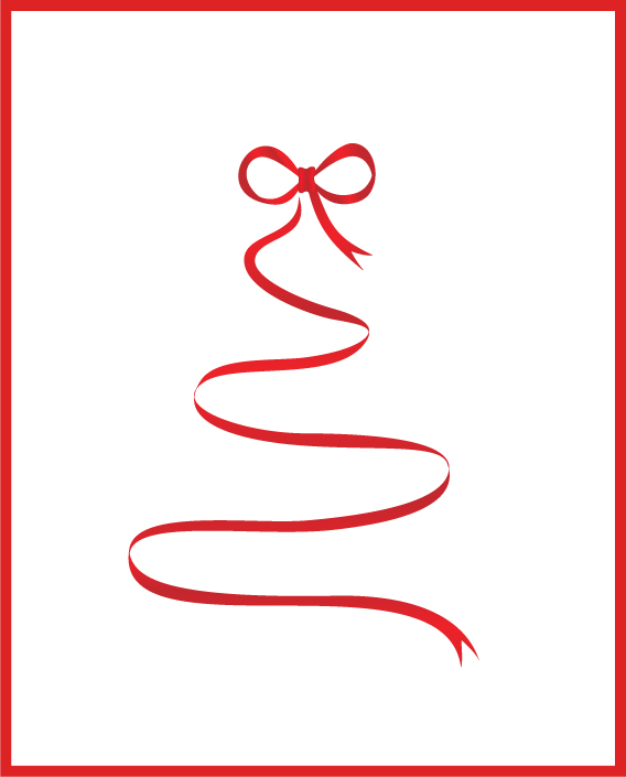 Christmas Ribbon Vector Christmas Ribbon Vector