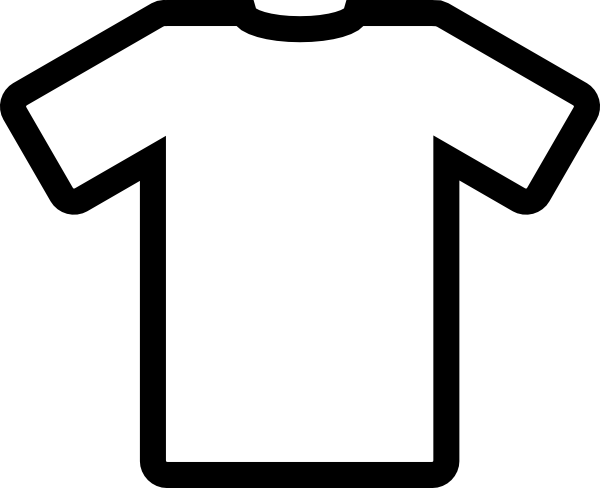 Clip Art Black and White T-Shirt