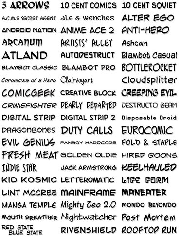 Comic Lettering Font