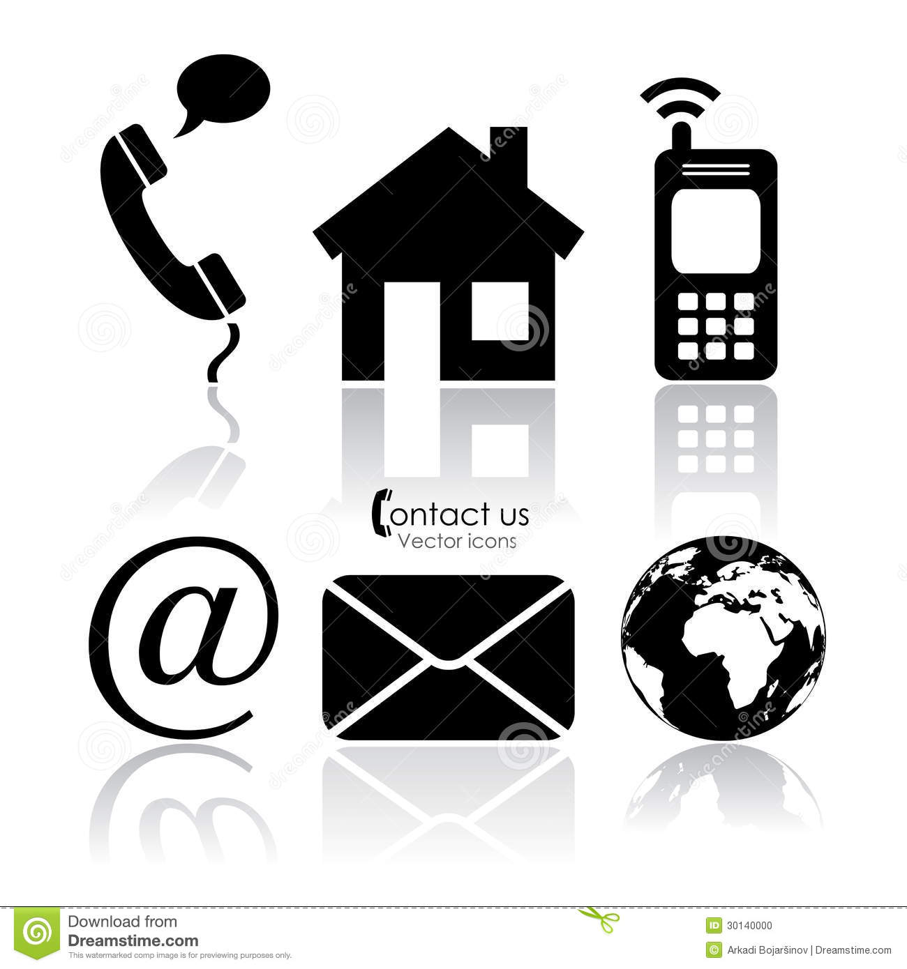 Contact Icons Vector