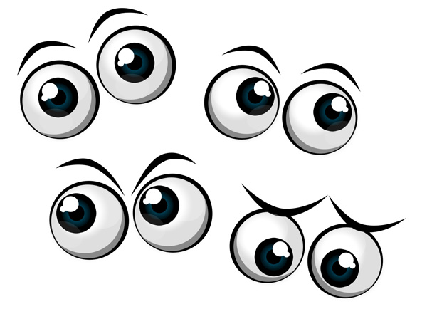 12 Cute Eyes PSD Images