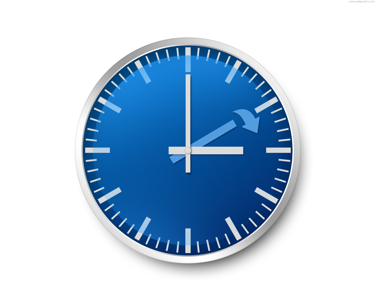 Daylight Saving Time Clock Icon