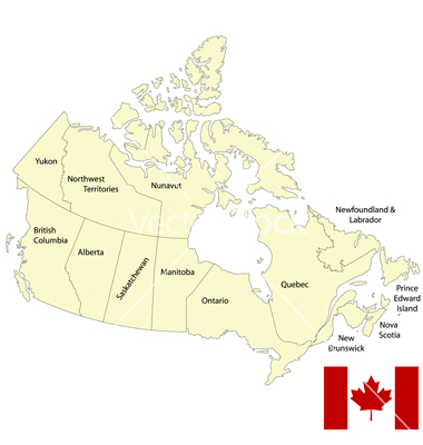 Detailed Map Canada