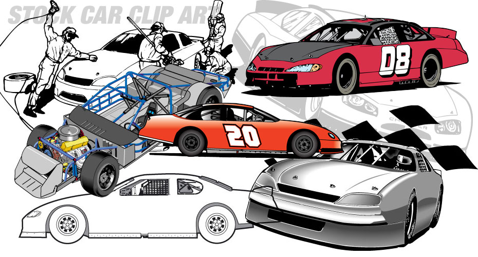 Dirt Stock Car Clip Art