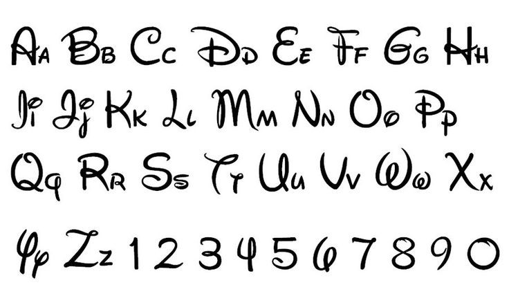 12 Disney Font Letter Printables Images