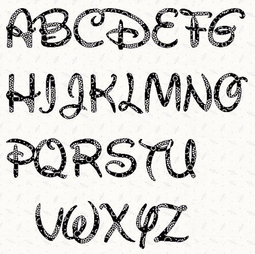 Disney Font Alphabet Letters Disney Font Alphabet Letters