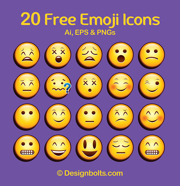 13 Vector Emojis Icons Images