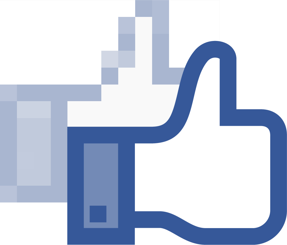 Facebook Like Hand Logo Vector
