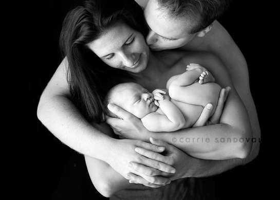 Family with Newborn Baby