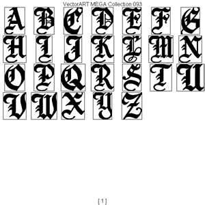 Fancy Old English Letters Fancy Old English Letters