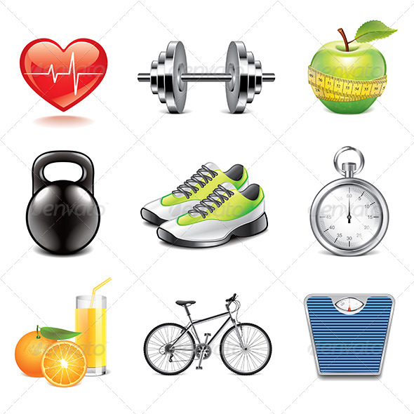 Fitness Emoji Icons