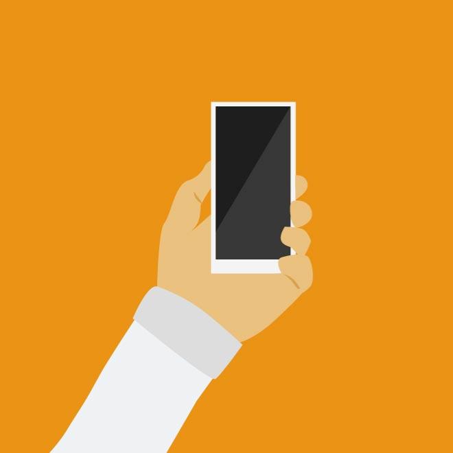 Flat Phone Icon Vector Flat Phone Icon Vector