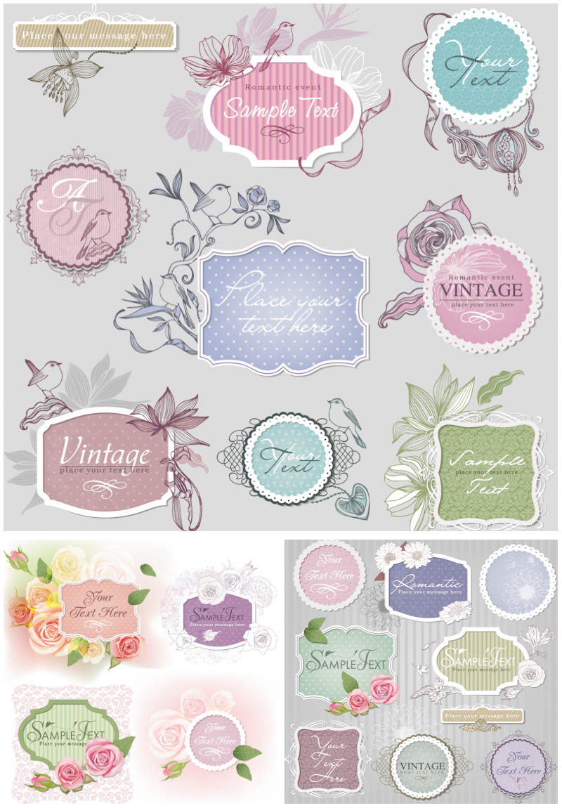 Floral Vectors Free Frame Graphics