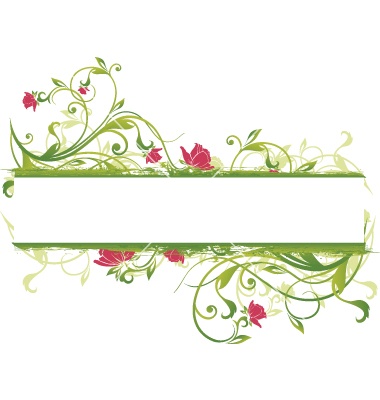 Flower Banner Design Flower Banner Design