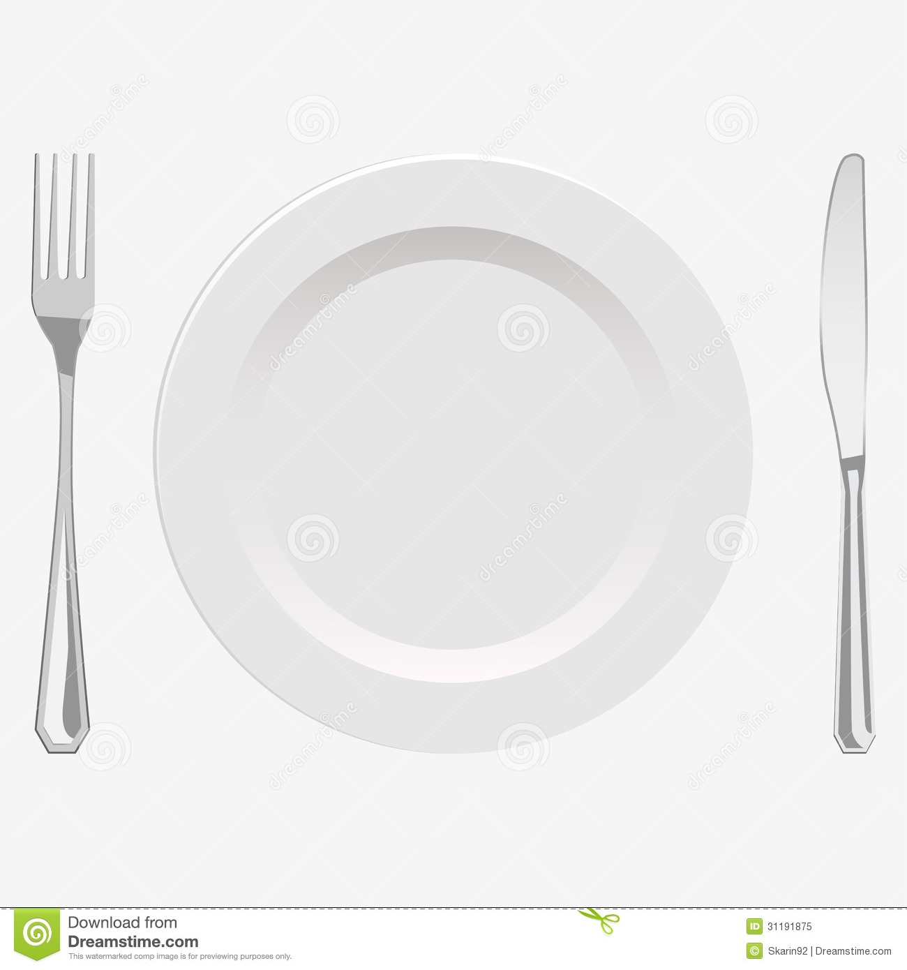 Fork and Knife Vector Illustration