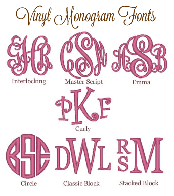 17 Monogram Fonts For Vinyl Cutting Images