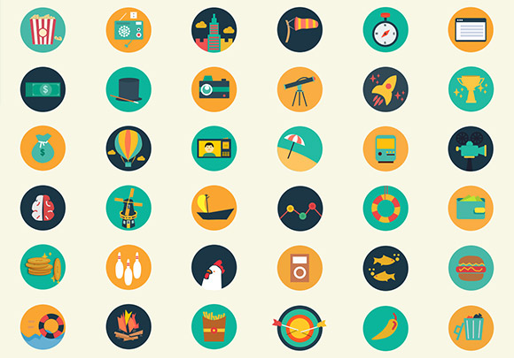 Free Flat Icons PSD