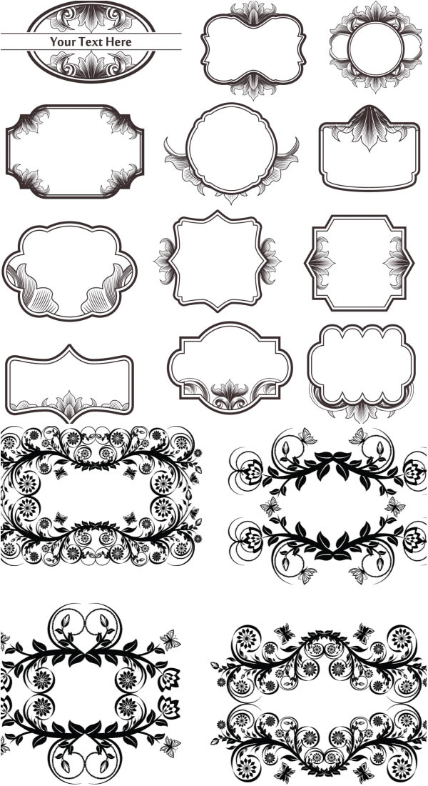 Free Ornate Vintage Frame Vector