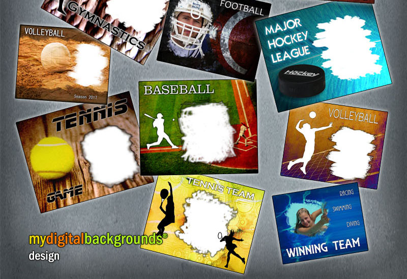 17 Sports PSD Templates For Photographers Images