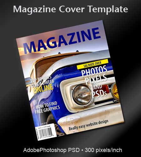 14 Free 3D Magazine Cover Template PSD Images