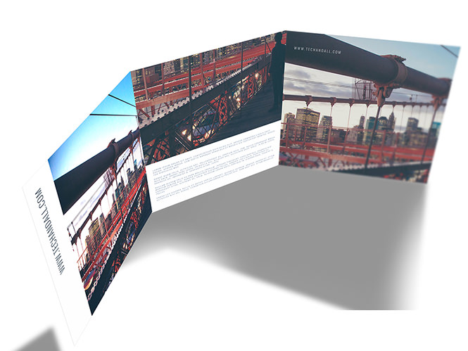 Free Tri-Fold Brochure Mockup PSD