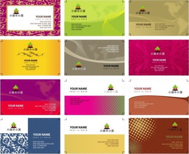 Free Vector Business Card Templates Free Vector Business Card Templates
