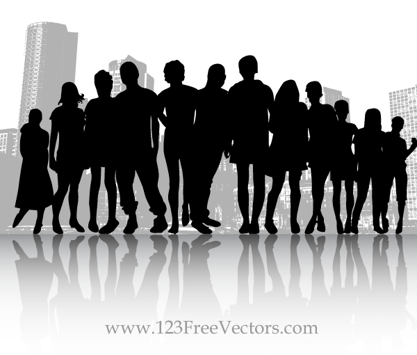 Free Vector People Group Crowd