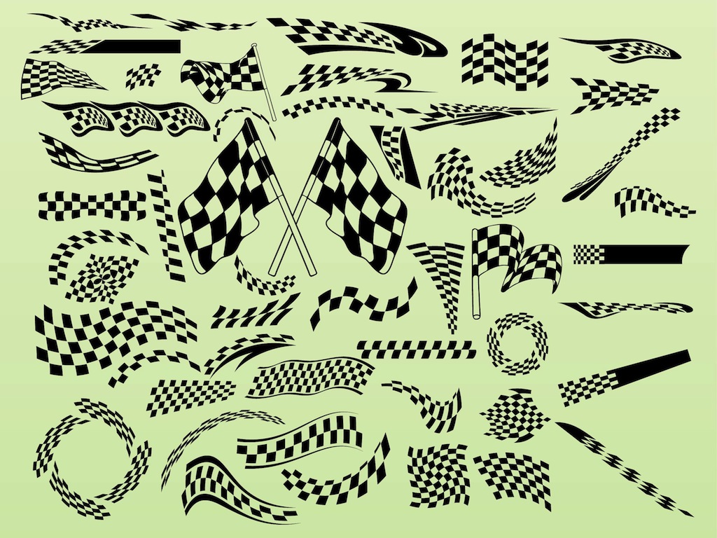 Free Vector Racing Flags