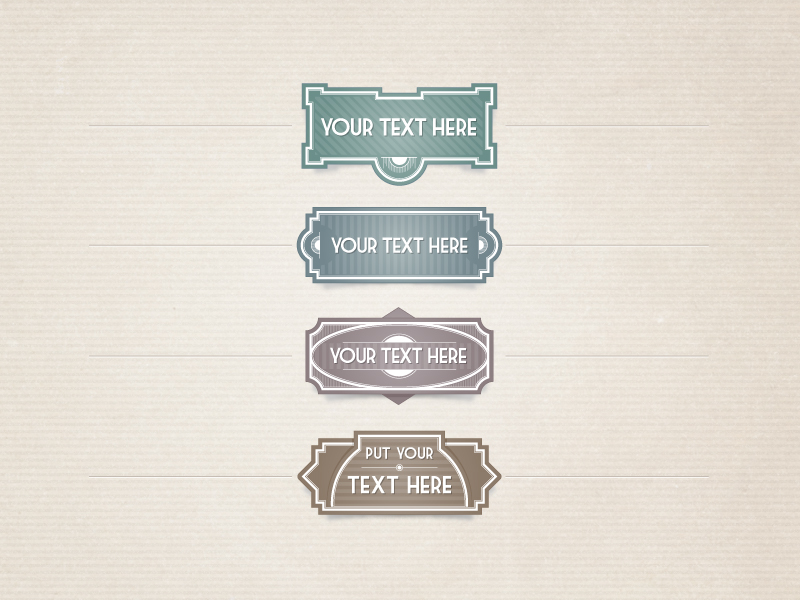 Free Vector Vintage Labels