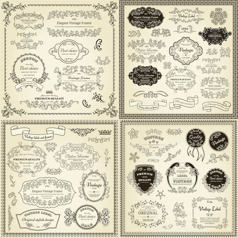 Free Vintage Label Frame Vector